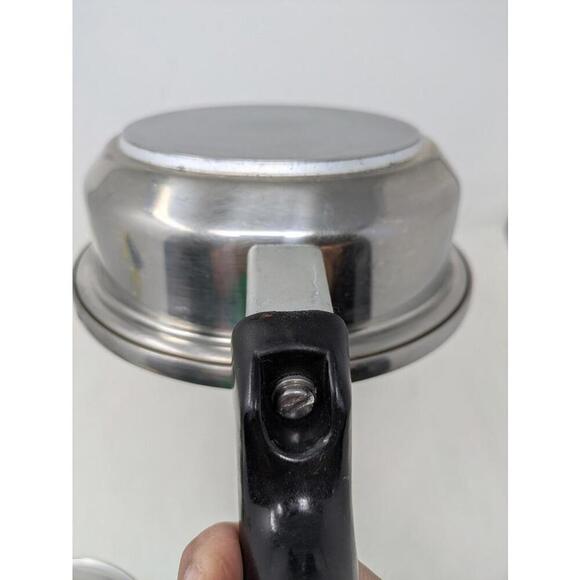 COOK-O-MATIC 1 qt Sauce Pan With Lid 18-8 5 PLY Stainless Steel USA Made 7” - Picture 8 of 8